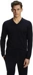 FALKE Herren Basic New Merino V-Neck Pullover elegant klassisch f&uuml;r Business...