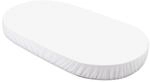 Waldin Spannbettlaken Baby, Babybett Oval 7in1, 124x73 cm, Wei&szlig; |...