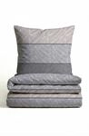 biberna Premium Biber Bettw&auml;sche 135x200 cm grau | Biber 2-teilig mit...