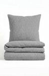 biberna Premium Musselin Bettw&auml;sche 135x200 cm grau | 2-teilig mit Kissenbezug...