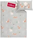 s.Oliver Kinderbettw&auml;sche 100x135 cm hellbeige - 100% Baumwolle |...