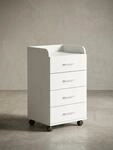 KADIMA DESIGN Rollcontainer WL5.748 40 x 70,5 x 33 cm Wei&szlig; |...