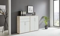 Highboard TABOR 12 Aktenschrank B&uuml;roschrank 4 T&uuml;ren & 2 Schubk&auml;sten | Ideal...