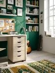 Rollcontainer 33 x 64 x 38 cm MDF-Holz 5 Schubladen sonoma | Moderner