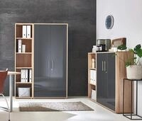 Aktenschrank TABOR 4 B&uuml;roschrank Ordnerschrank viel Stauraum 4-teilig | Ideal...