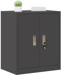 vidaXL Aufbewahrungsschrank Schwarz 60 x 40 x 70 cm Stahl