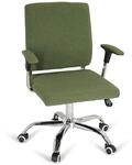 hjh OFFICE 719904 Home-Office Drehstuhl Charles I Stoff Gr&uuml;n B&uuml;rostuhl mit Rollen,