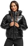MARIKOO Damen Winterjacke (XS-XXL) - gesteppt, abnehmbare Kapuze,