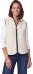 Cecil Damen Teddy-Weste mit Kapuze und Zipper