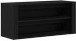 vidaXL Schuhbank Schwarze Eiche 100 x 35 x 45 cm Holzwerkstoff