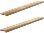 vidaXL Fensterb&auml;nke 2 STK. Unbehandelt 160x15x2 cm Massivholz Eiche,...