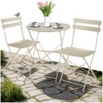 tectake&reg; Gartenm&ouml;bel Bistro Set aus Gartentisch mit St&uuml;hlen, Balkonm&ouml;bel...