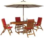 vidaXL 5-teiliges Garten-Esszimmer-Set Natur Massivholz Akazie | Langlebiges