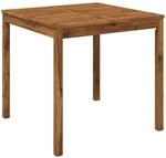 vidaXL Gartentisch Natur 80 x 80,5 x 75 cm Massivholz Akazie | Einzigartige...