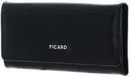 Picard Leder Geldb&ouml;rse Peakline 1 Long Wallet Black schwarz