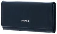 Picard Leder Geldb&ouml;rse Peakline 1 Long Wallet Deep Ocean dunkelblau