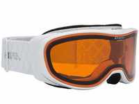 ALPINA Unisex - Erwachsene, BONFIRE 2.0 Skibrille, white, One Size