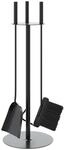 vidaXL 4-teiliges Kaminbesteck-Set 22 x 59 cm Stahl