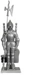 TRUTZHOLM Kaminbesteck Kaminzubeh&ouml;r Ofenbesteck Ritter silber | Kamingarnitur...