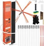 VEVOR Ofenrohrb&uuml;rste-Set, 12 m max. L&auml;nge, Schornsteinb&uuml;rsten,