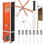 VEVOR Schornsteinb&uuml;rste-Set, Kaminb&uuml;rste mit max. 7 m L&auml;nge, Ofenrohrb&uuml;rste...