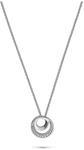 JETTE Damen-Kette DOT 925er Silber rhodiniert 17 Zirkonia