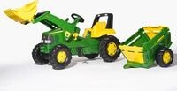 Rolly Toys Set Traktor Junior John Deere (Landwirtschaftstraktor f&uuml;r Kinder, Traktor