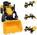 Lemodo Trettraktor mit Schaufel, Kindertraktor ab 3 Jahre, Verstellbarer Sitz,