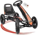 Lemodo Go Kart Tretauto mit Luftreifen f&uuml;r Kinder 5&ndash;9 Jahre, Verstellbarer...