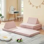 [en.casa] Spielsofa f&uuml;r Kinder Norhulta Kindersofa mit Schlaffunktion...