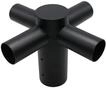 ENOVALITE Stra&szlig;enleuchten Adapter &Oslash;80 auf &Oslash;60 mm 4-fach Schwarz |...