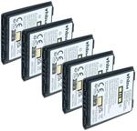 vhbw 5x Akku Ersatz f&uuml;r Symbol BTRY-MC55EAB02 | 82-111094-01, U60493 f&uuml;r