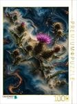 Puzzle &middot; Distel | Bl&uuml;te in Liquid &middot; 1000 Teile &middot; Lege-Gr&ouml;&szlig;e 64 &times; 48 cm &middot;