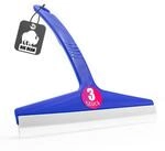BigDean 3 Duschabzieher Silikon Blau Abzieher f&uuml;r die Dusche 23,5cm breit 
