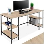tectake&reg; Industrial B&uuml;rotisch mit 4X Ablage Schreibtisch, 137x55x75 cm,