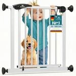 KIDIZ Treppenschutzgitter ohne Bohren | Verstellbare Breite: 74-80 cm, 75 cm...