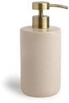 M&Ouml;VE Aura Seifenspender &Oslash; 7,5 x 16,5 cm aus Keramik, Creme