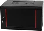 Danicom Baseline 19 Zoll 6 HE Netzwerkschrank mit Glast&uuml;r- Schwarz |...