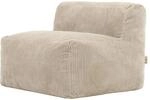 Icon Zen Cord Sitzsack Sessel mit F&uuml;llung, Modular Sofa, Beige | Entworfen in