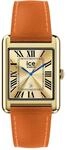 ICE-WATCH - Ice smart TKS 2.0 Gold Orange Grain - Gold Damenuhr mit Lederarmband -