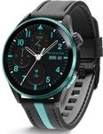 Reflex Active Series 54 AMOLED GPS Black and Green Smart Calling Watch