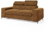 Masseno Sofa BENETE mit Schlaffunktion, Sofa mit Bettkasten, Wohnzimmersofa,...