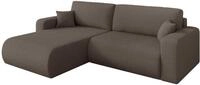 ALTDECOR Ecksofa mit Schlaffunktion L-Form BERY-L 276x193x88 - Braun | Corner...