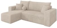 ALTDECOR Ecksofa mit Schlaffunktion L-Form SENO-L 249x139x85 - Beige | Corner...