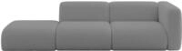 ALTDECOR Sofa Couchsofa MIRA-S3 296x89x70 - Grau | Corner Sofa Bett Eckcouch...