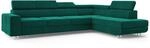 Masseno Ecksofa HESTION R-S mit Schlaffunktion L-Form, Modern Sofa mit...