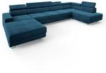 Masseno Ecksofa GAIAN R-S mit Schlaffunktion U-Form, Modern Sofa mit Bettkasten,