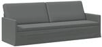 vidaXL 3-Sitzer Sofa Dunkelgrau 220 x 81 x 82 cm Stoff