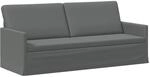 vidaXL 3-Sitzer Sofa Dunkelgrau 190 x 81 x 82 cm Stoff