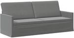 vidaXL 3-Sitzer Sofa Dunkelgrau 190 x 81 x 82 cm Samt (V)